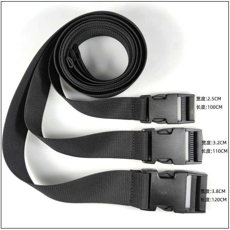 Plastic buckle nylon strap mens outdoor military training canvas strap 100/110/120cm available in black W250326