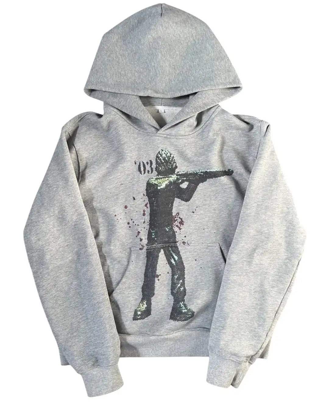 Harajuku War Printed Hoodie Womens Grunge Street Clothing Hoodie Casual Sports Shirt Gothic Top Y2k Clothing Oversized Mens Clothing 250326 - view 3