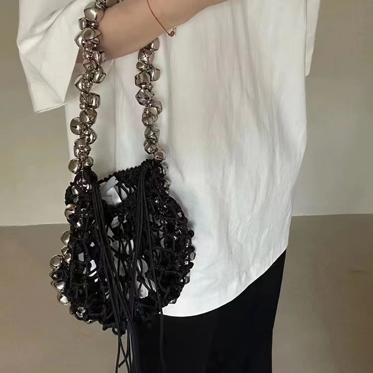 2025 Spring/Summer New Dark Niche Versatile Bell Single Shoulder Handbag, Women's Bag, Small Japanese And Korean Trendy Cloth Bag