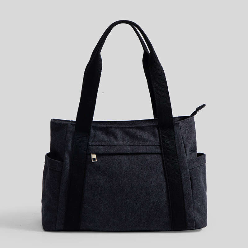 28 2024 Large Capacity Canvas Women's One Shoulder Casual Tote Minimalist Handheld Bag Canvasba