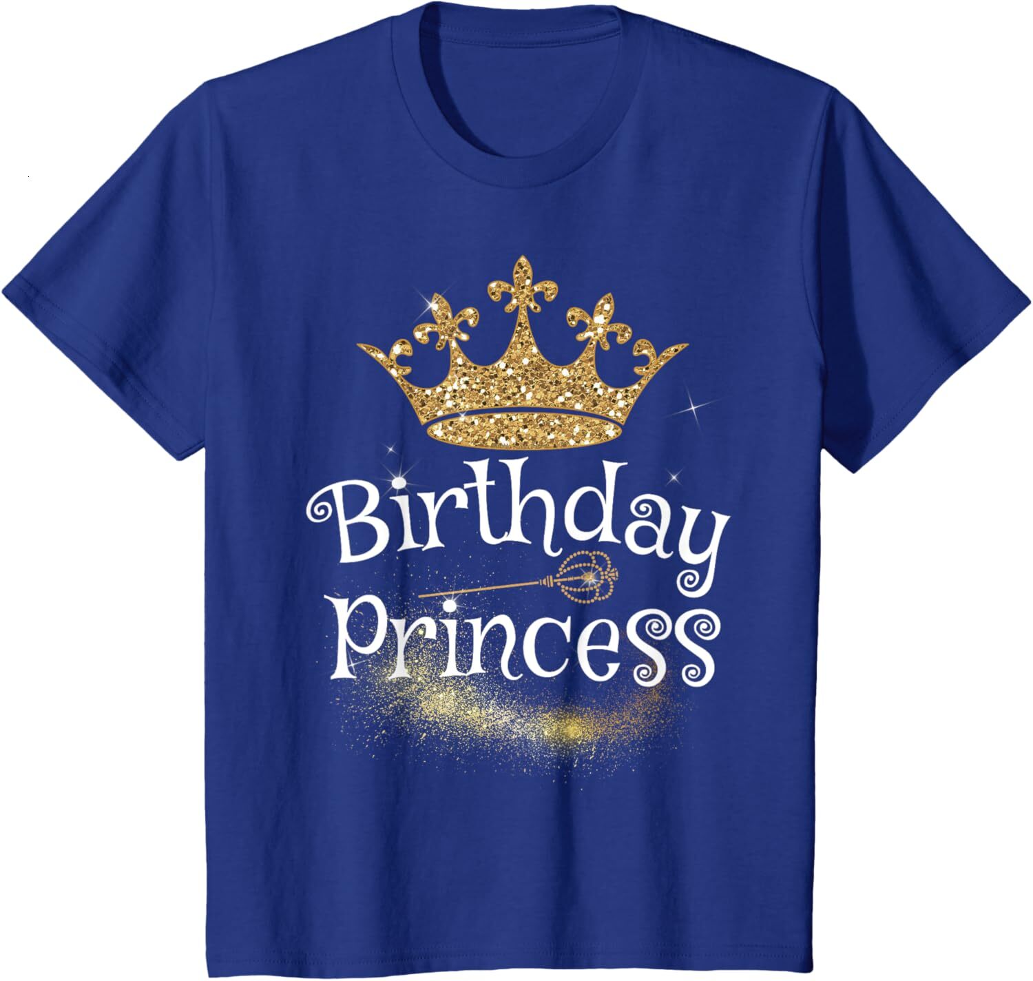 T shirt for Mens Sweet Birthday Girl Princess Crown Birthday Party Graphic Tee Casual Tops Clothes Short sleeve cool