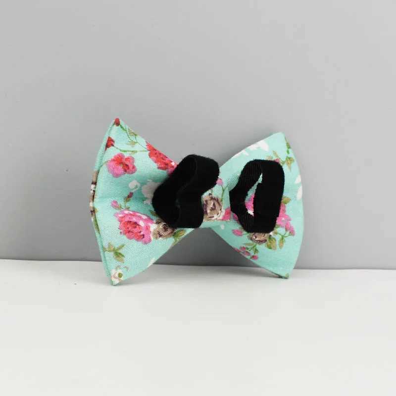 Personalized dog collar harness belt set customized dog collar luxury flower soft cotton dog collar X2503261