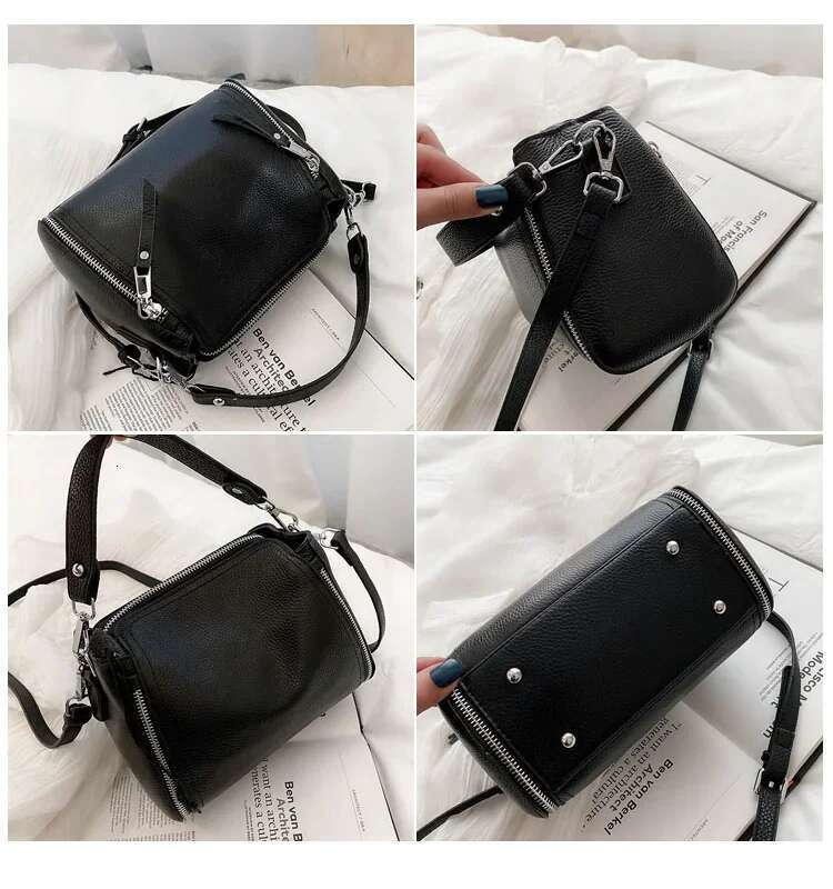 Women's Bags Genuine Leather Handbags Cowhide Women Shoulder Fashion Ladies Messenger Bags High Quality Female Tote bag