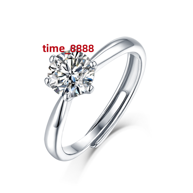 Square 1CT Moissanite Rings Exquisite Shiny Full Diamond Rings for Women Engagement Jewelry Manufacturer S925 Sterling Silver