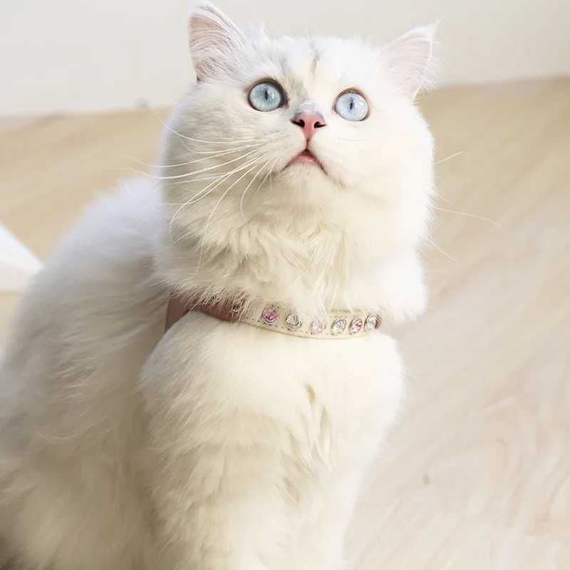 PU leather dog and cat harness vest and belt set imitating diamond pet harness puppy pet harness pet supplies X250326