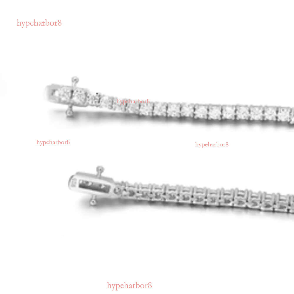 Hip hop Jewelry 6.5mm Sier VVS Dia necklace chain Fashion Iced out Moissanite Tennis Chain