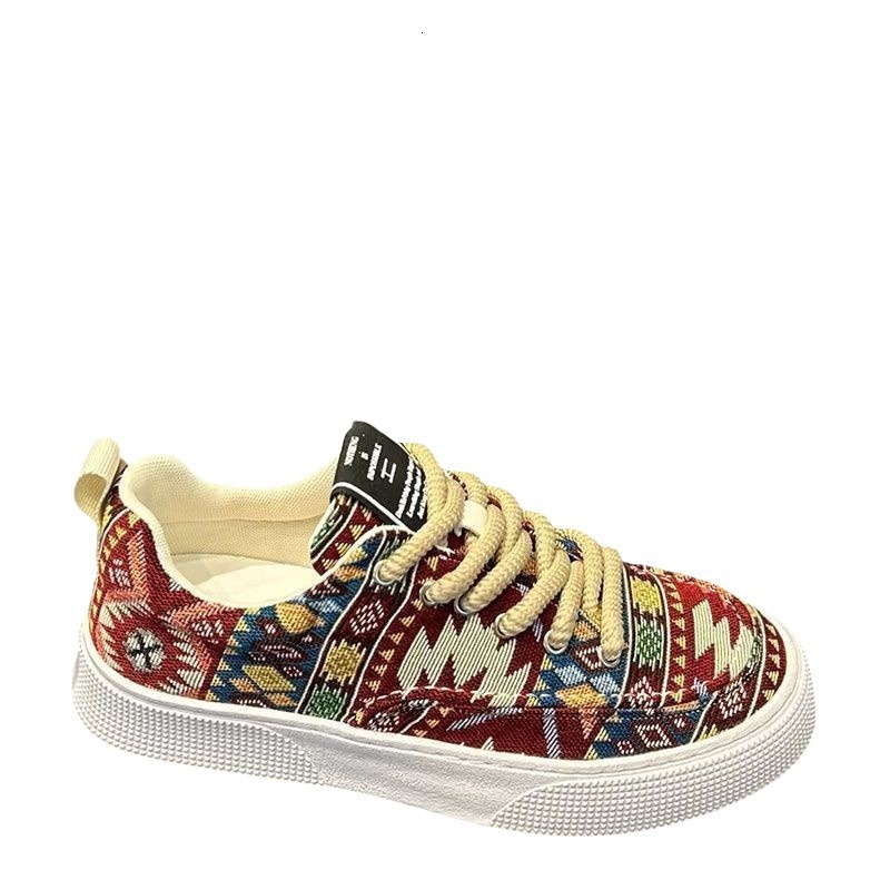 Designer Shoes 2025 Women's Spring And Autumn New Style Niche Design Color Blocked Breathable Fabric Soft Sole Comfortable Casual Versatile Sport
