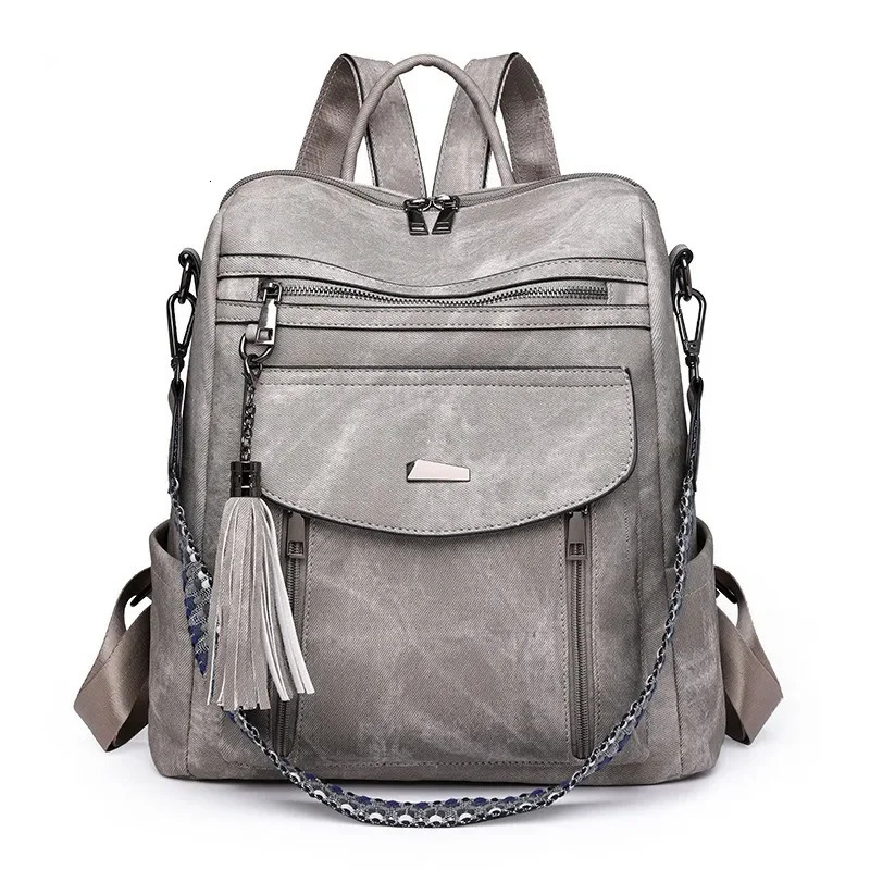 Stylish PU Leather Diaper Backpack for Women - Multi-Functional Baby Bag with Changing Pad Insulated Pockets 250325