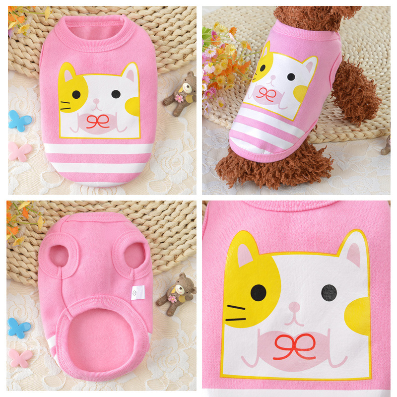 Cute Animal Print Dog Sweater Hoodies for Small Dogs Girl Boy, Ultra Soft Velvet Warm Puppy Clothes Dog Coat for Winter, Suitable for Growing Puppies 
