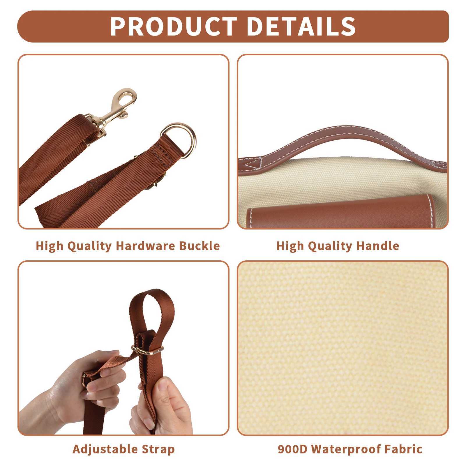 Wakytu dog sling suitable for small dogs cats slings with handles pockets outdoor travel walking hind legs stair supports X250326