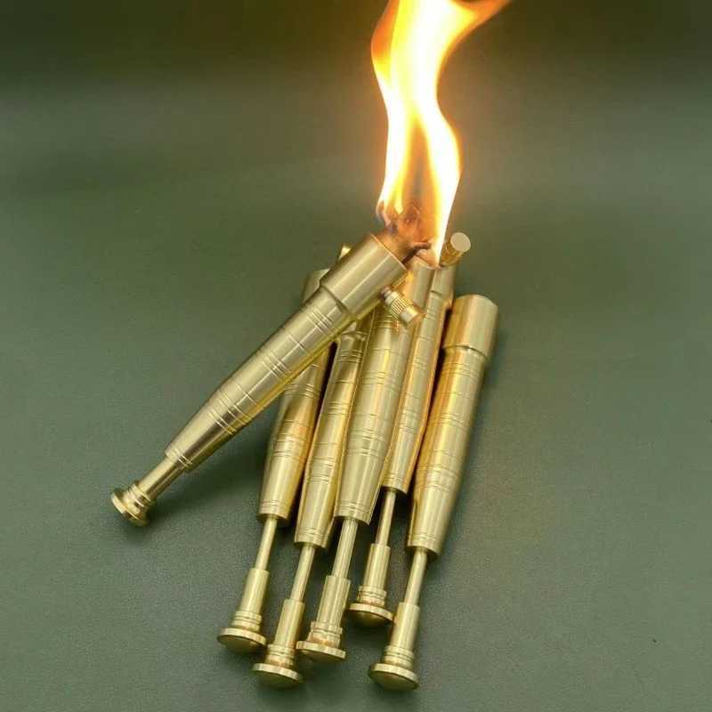 Retro Torch Kerosene Lighter Vintage Torch Extended Multi-function Lighter Outdoor Cool Special Ignition ToolC250326