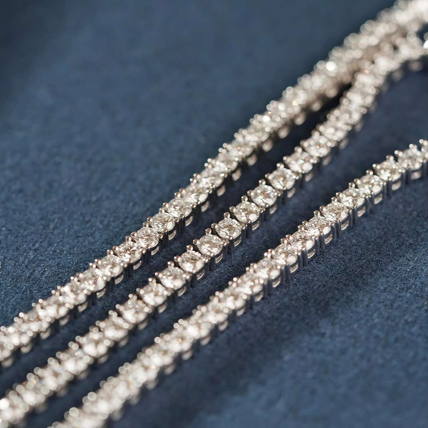3mm Moissanite Jewelry Tennis Chain Bracelet Hip Hop Moissanite Tennis Bracelet