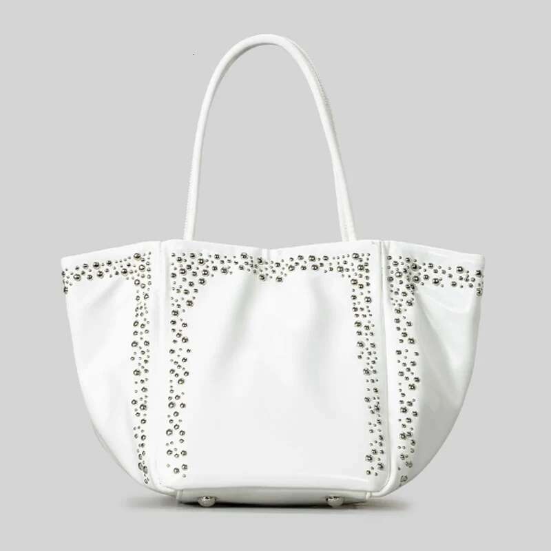 Soft Leather Handbags Rivet Women Shoulder Crossbody Girl Hobos Bags New Arrivals Bolsa Feminina Tote Bag