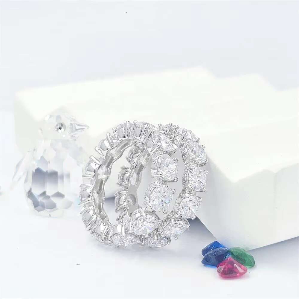 Elegant Sterling Silver Moissanite Ring Fine Jewelry Collection