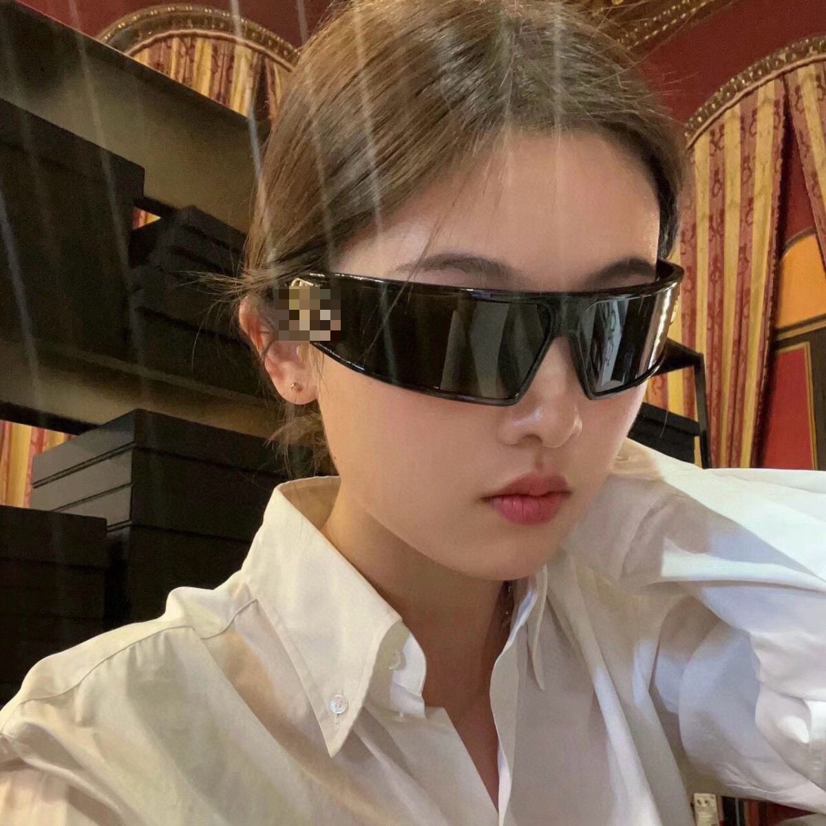 Women's Headband Cat's Eye Sunglasses with UV Protection - Vintage Design