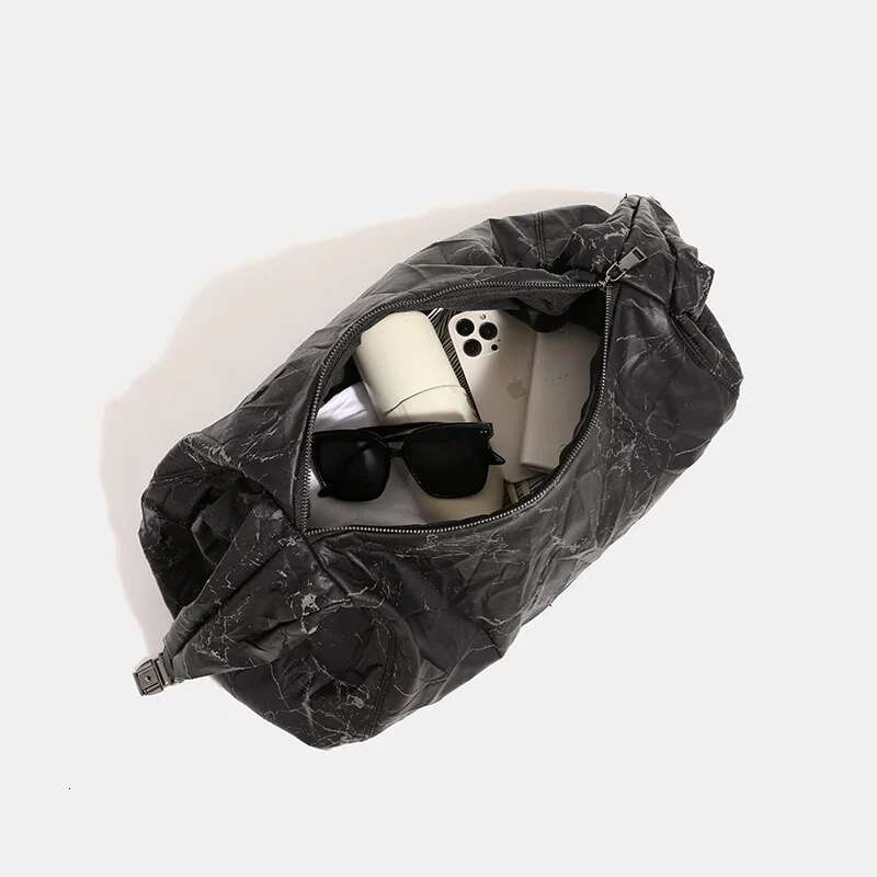 New Crescent Armpit Bag For Women Burst Large Capacity Shoulder PU Leather Crossbody Bags Purs Dumpg