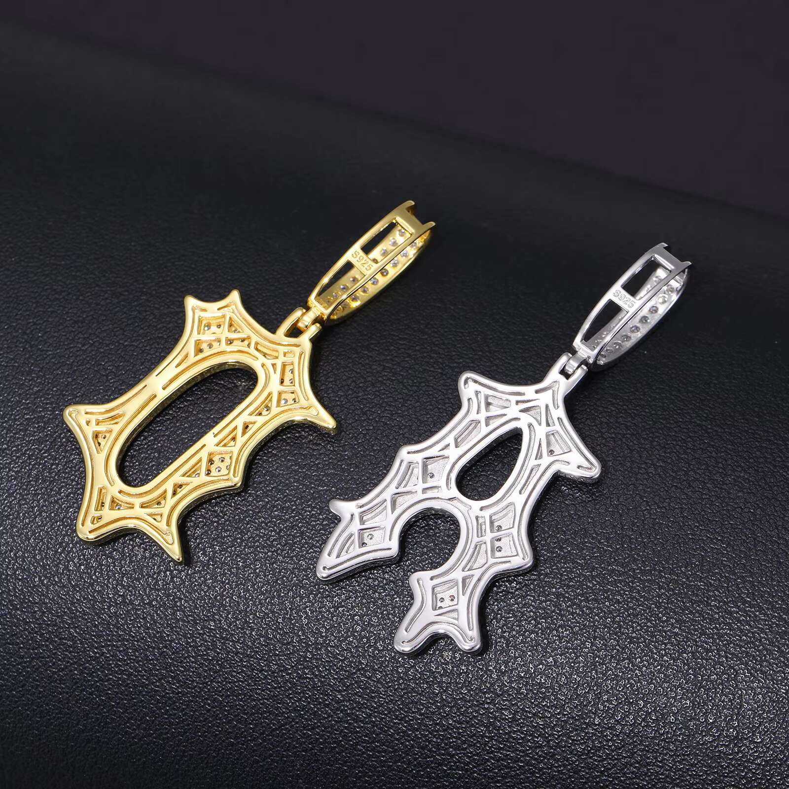 New Arrival Custom Letter Moissanite Pendant Men Letter 925 Silver Vvs Iced Out Diamond Moissanite Pendant for Men Women