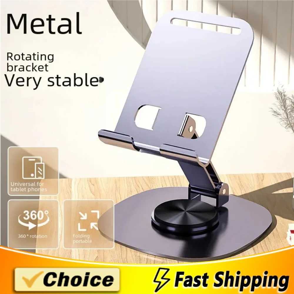 100% metal rotating mobile phone stand for lazy people chasing videos to relieve hand fatigue desktop tablet standXJ250326
