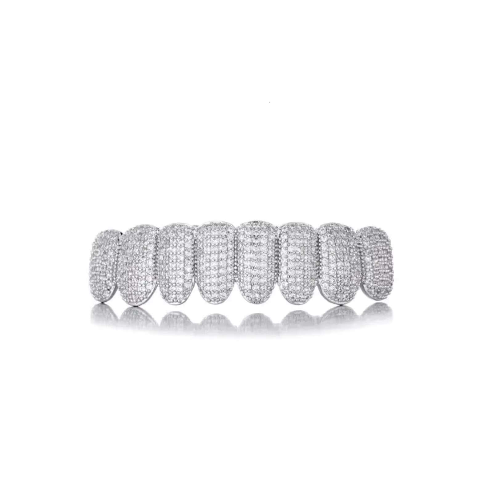 Exclusive Customization Moissanite Teeth Grillz Iced Out Hop 925 Silver Decorative Braces Real Diamond Bling Tooth Grills for Me
