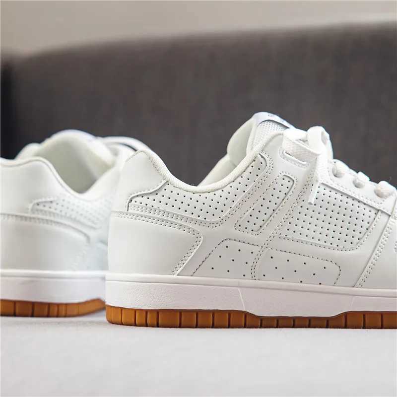 EZIIOT Mens Classic Sports Shoes Casual Cfortable Breathable Lace Wear Resistant Outsole White Size 39-44C250325