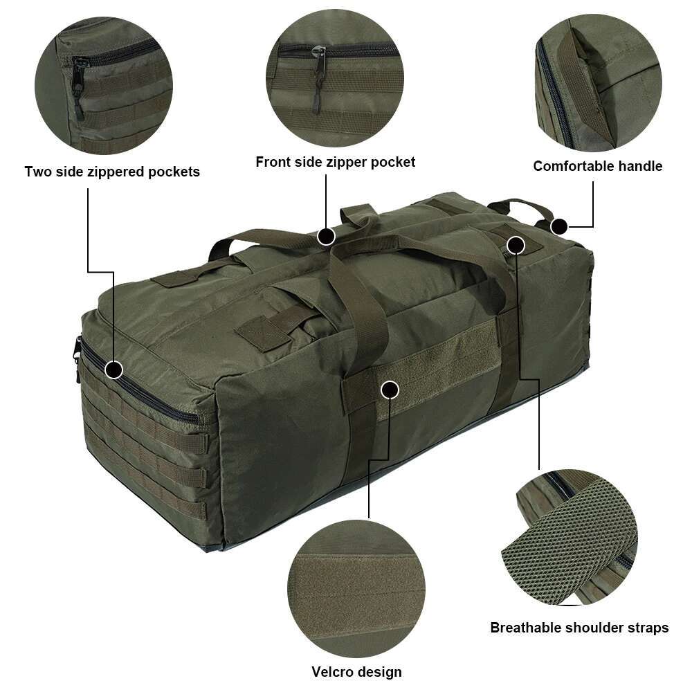 SINAIRSOFT Tactical 80L Large Capacity Backpack Hunting Gear Training Sports Fiess Travelg Handbag Mobile Shoulder Bag