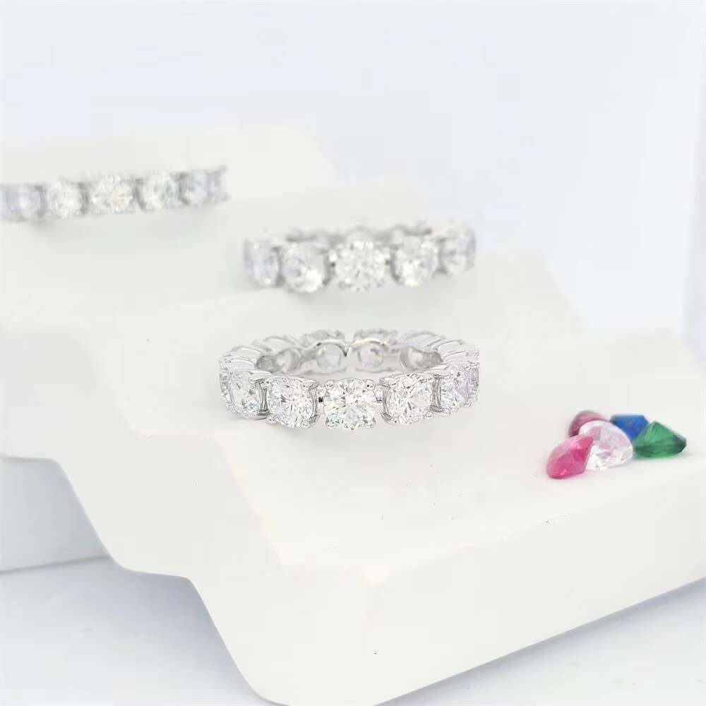 Elegant Sterling Silver Moissanite Ring Fine Jewelry Collection