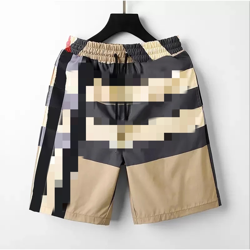 Mens short Designer Summer Beach Shorts Cotton Fashion Plaid Printed Drawstring Pants Relaxed Homme Casual Streetwear Sweatpants Asian Size M-3XL