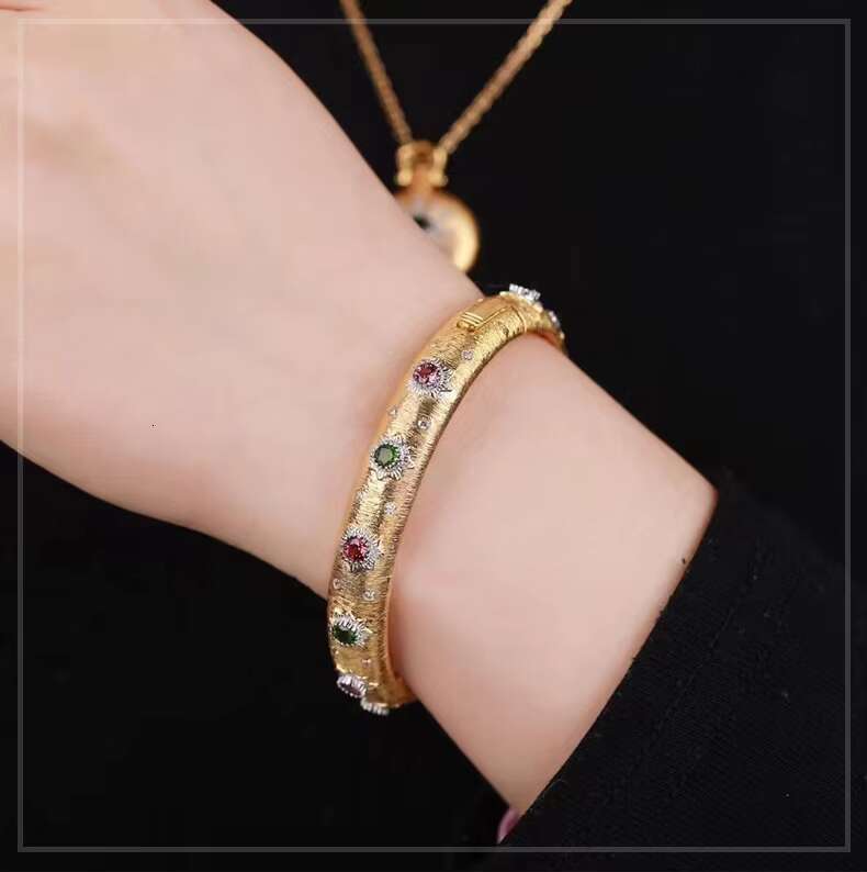 S Sier Gold Palace Design Birthday Gift for Girlfriend Bracelet