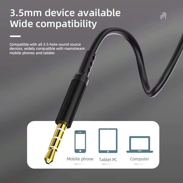 3.5mm wired earphones, gaming in ear hands-free earbuds