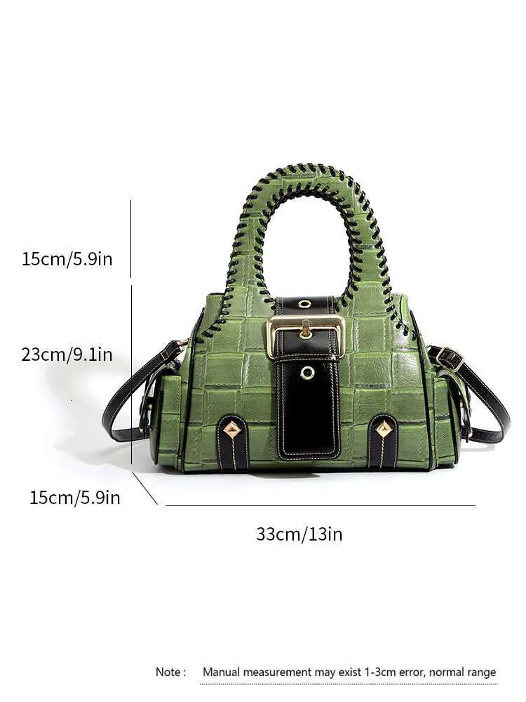 QJBY Designer Brand High Quality Woven Leather Boston Women's Handbag Large Capacity Multi-Layer 2024 New In Crossbody