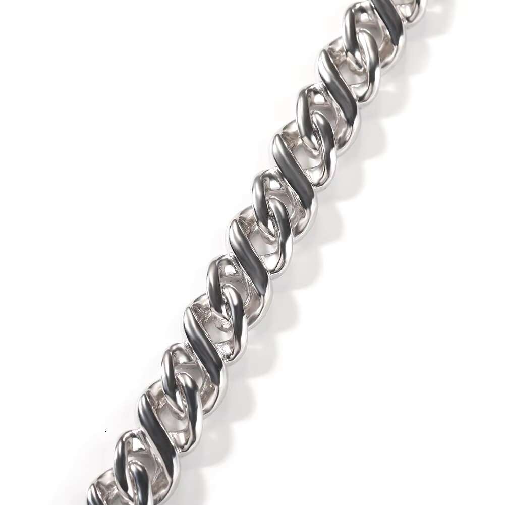 UWIN Iced Out 12mm Baguette CZ Infinity Miami Cuban Link Chain Bracelet Infinite Chain Hip Hop Icy Jewelry