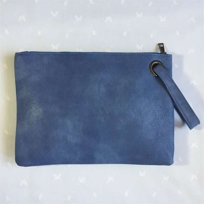 Fashion Solid Women's Leather Women Envelope Clutch Evening Bag Female Clutches Handbag