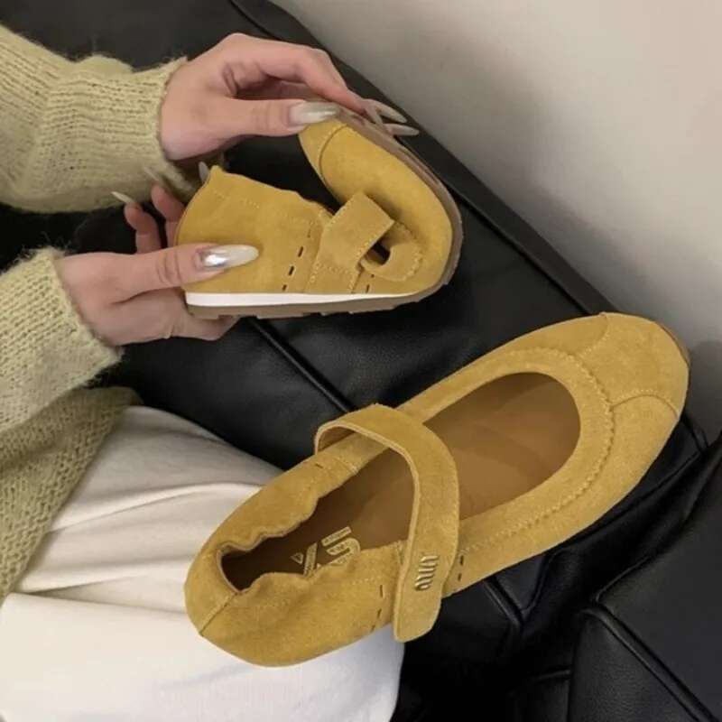 2025 Summer New Ballet Sandals Women's Casual Designer Fashion Sports Shoes Suede Dress Summer Comfortable Beach Shoes