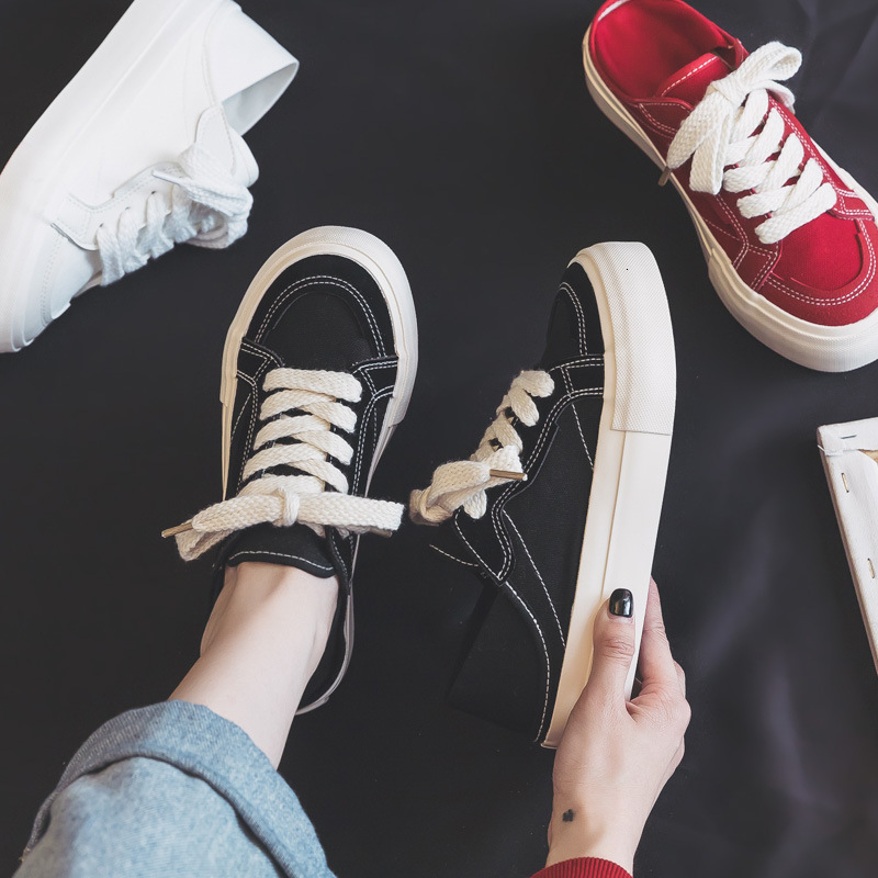 Designer Shoes DDOO Red Half Slippers Two Wear Women's Spring 2025 New Style One Step Lazy Board Cloth Shoes Ball White Shoes