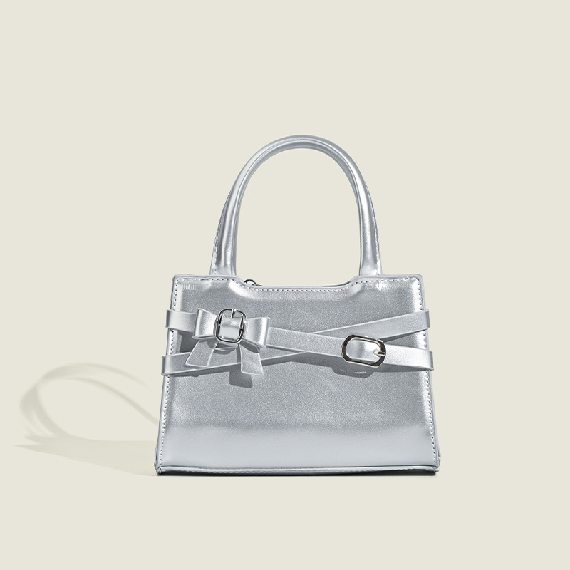 Niche Design South Korea Bow Small Square Bag Female 2025 New Fashion All-in-one Crossbody Bag