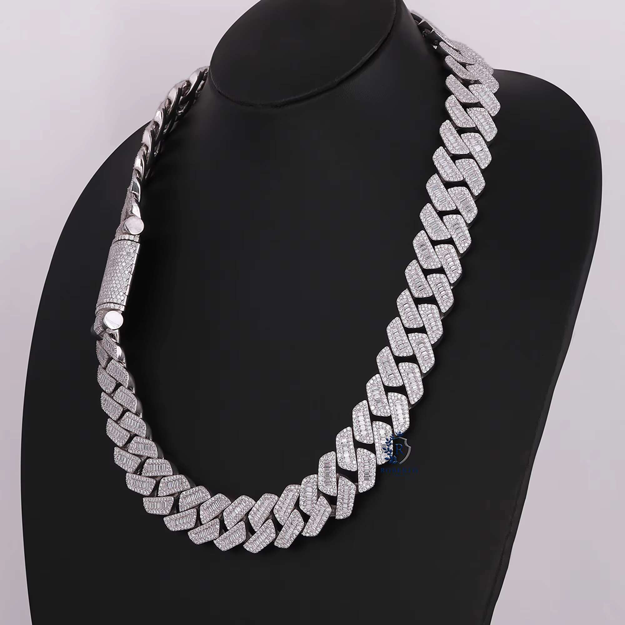 Delivery Fast High Quality Hip Hop Necklace Bracelet Moissanite Diamond Chain Silver Iced Out VVS Moissanite Cuban Link Chain