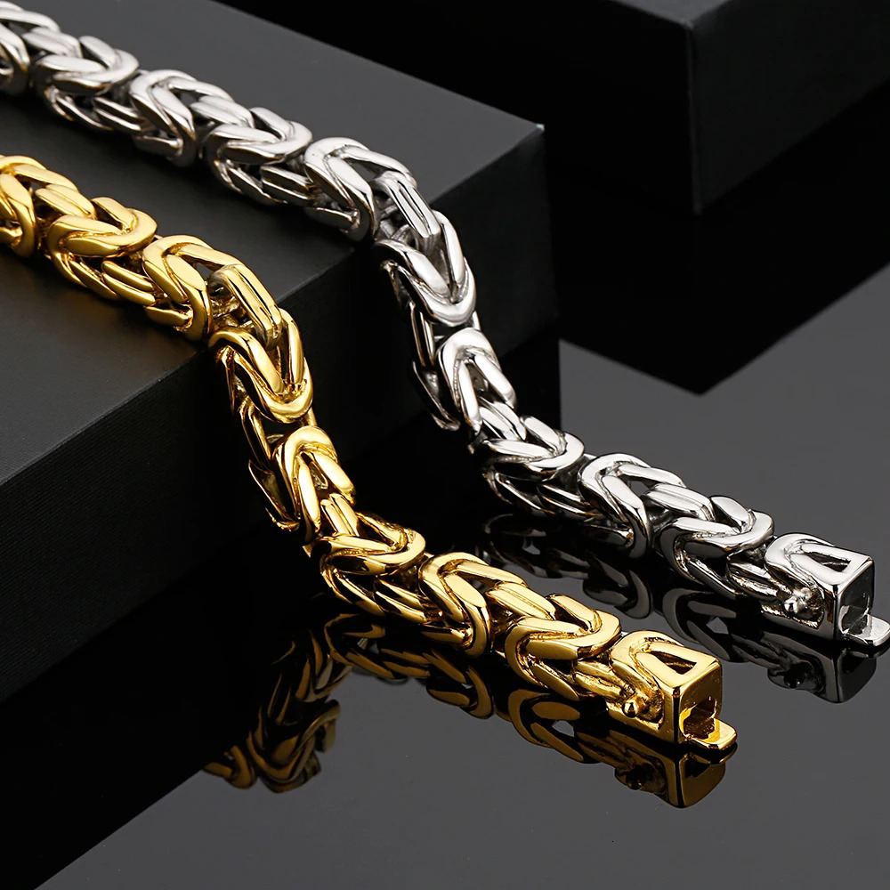 Hiphop Chain Bracelets For Men Never Fade Gold Color Stainless Steel Bracelet Manly Wrist 8.66 Classic Mens Jewellery Wholesale 250318