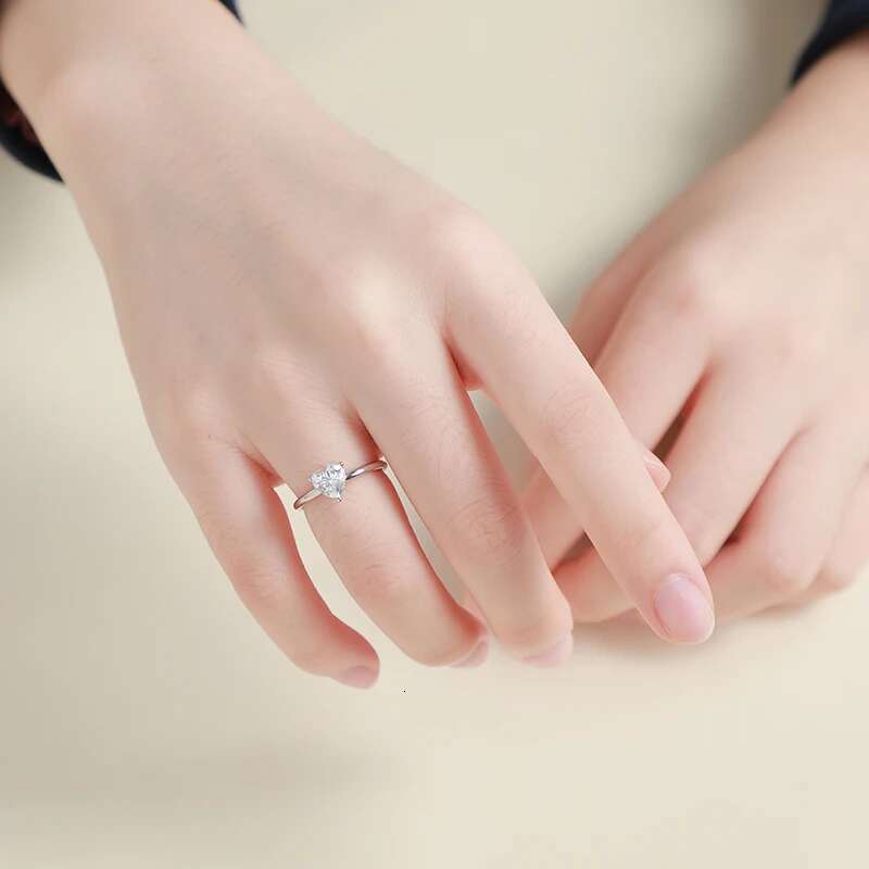 GRA Certificate Moissanite Rings For Women 925 Sterl Silver Jewelry Engagement
