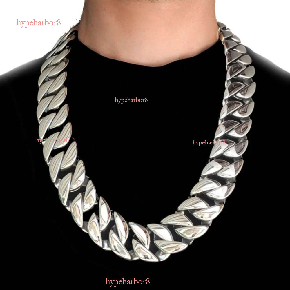 Top quality Mens 31mm Large Heavy Polished Stainless Steel Plated Gold sier Thick Chunky Cuban Curb Chain k Necklace Jewelry gift