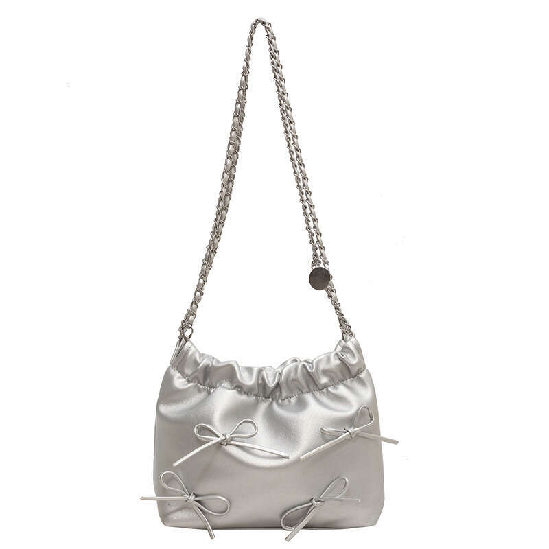 ac French niche pleated design portable small for women 2023 new summer minimalist bucket fashion crossbody bag