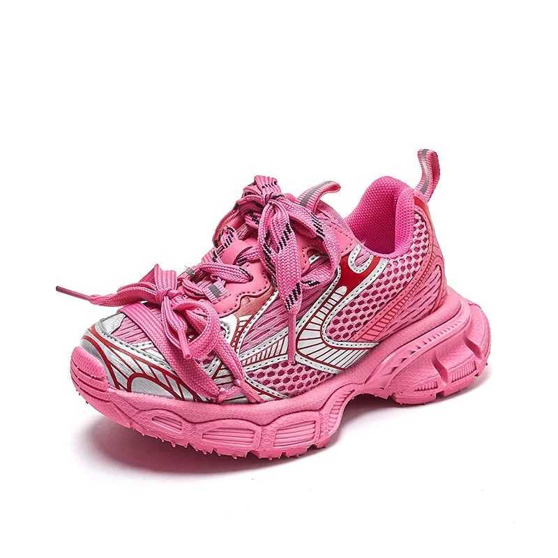 Athletic Outdoor Childrens brand casual sports shoes 2023 autumn boys and girls sports shoes childrens thick soled sports shoes womens short and chubb