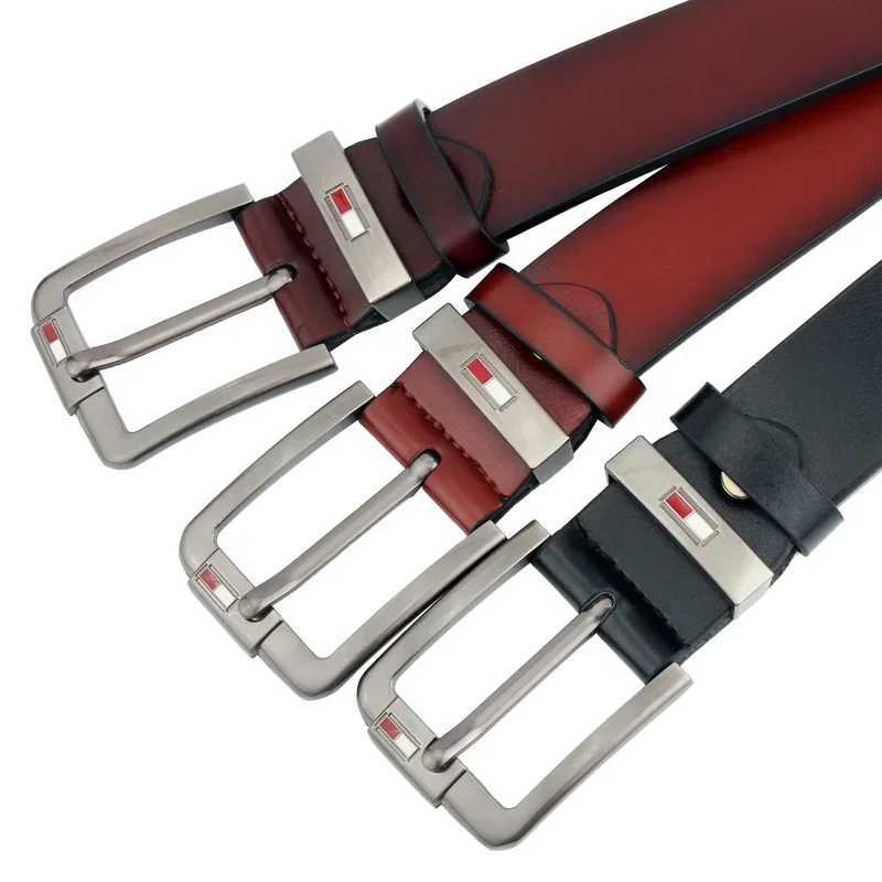 Fashionable luxury designer brand mens belt high-quality PU leather belt with pin buckle fancy retro belt jeans casual belt W250326