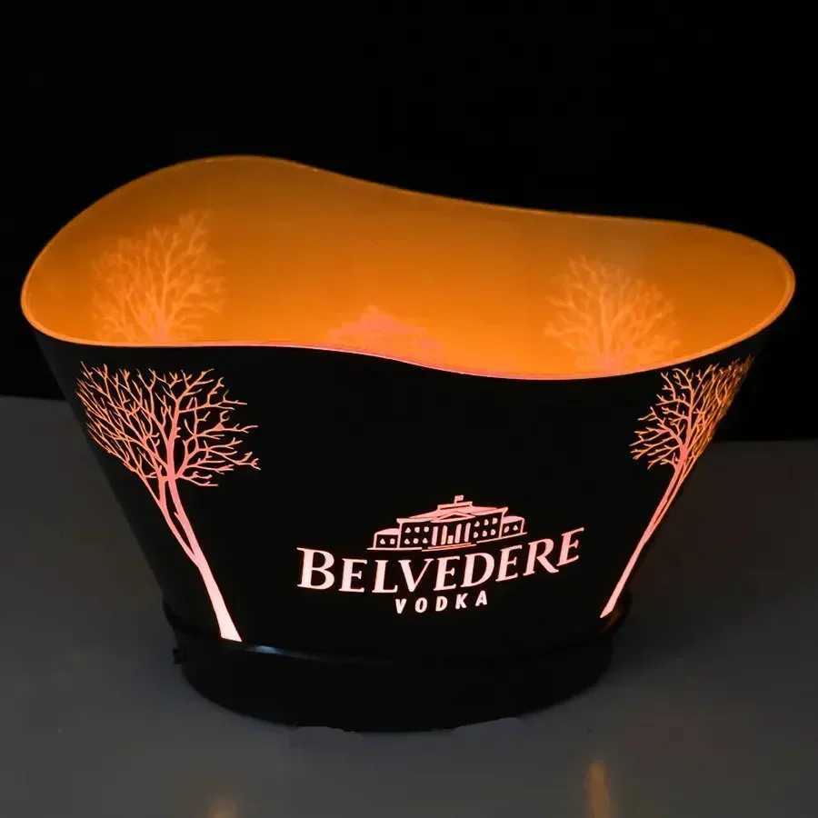 12L LED charging ice bucket lights up champagne beer rack bar nightclub disco party wine drinks beer juice bar X250326