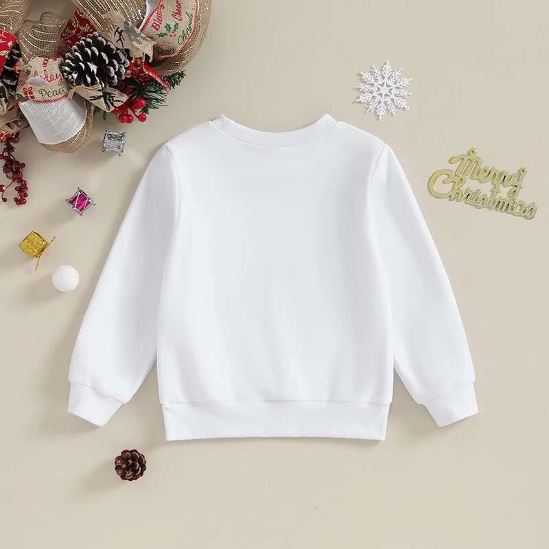 Ddmyshoesvip Girls Winter Hoodies Kids Cute Reindeer Print Pullover Sweatshirts With Fleece Ing For Christmas Season Warmth And Style