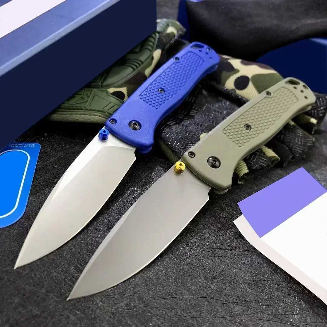 BM535 Bugout Folding Knife 440C Steel Blade Outdoor Tactical Military Hunting Knife Camping Survival EDC Pocket Knife Mens GiftXJ250326