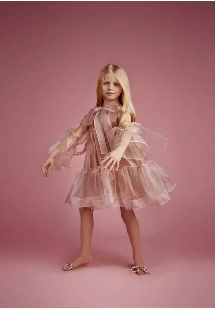 Girls Dress 2025 Autumn New Western Fashion Dress Girls Dress Baby Dress W250326