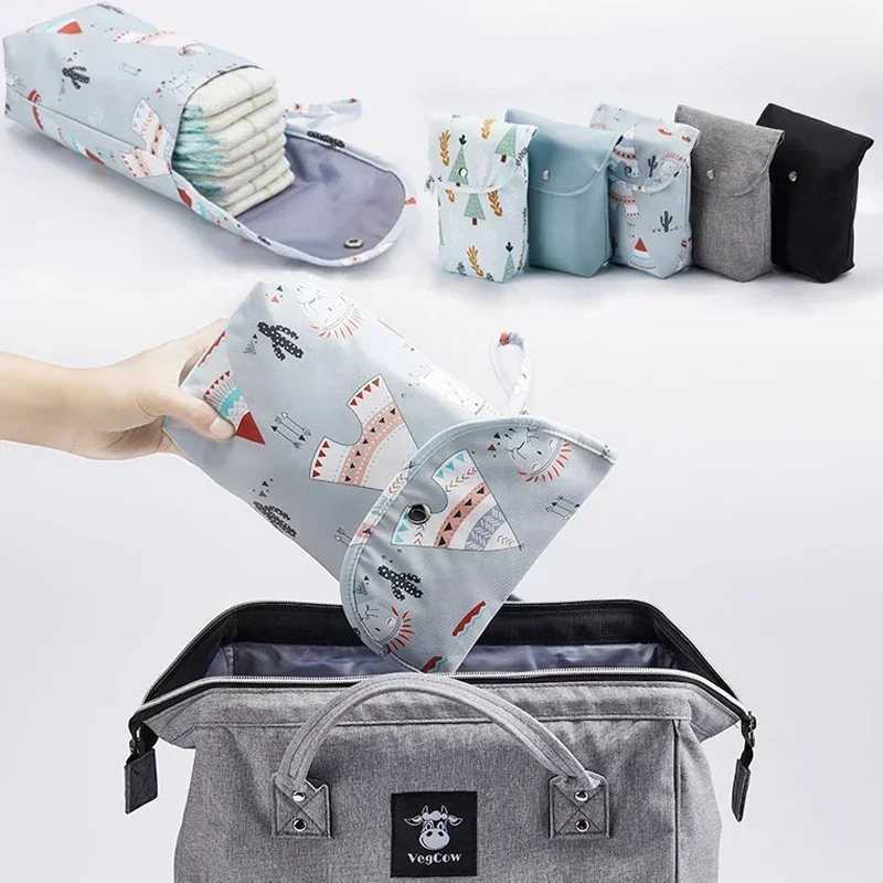 Baby Diaper Bag Newborn Diaper Storage Bag Organizer Waterproof Portable Travel Outdoor Storage Nappy Carry Pack Stroller PocketC250326