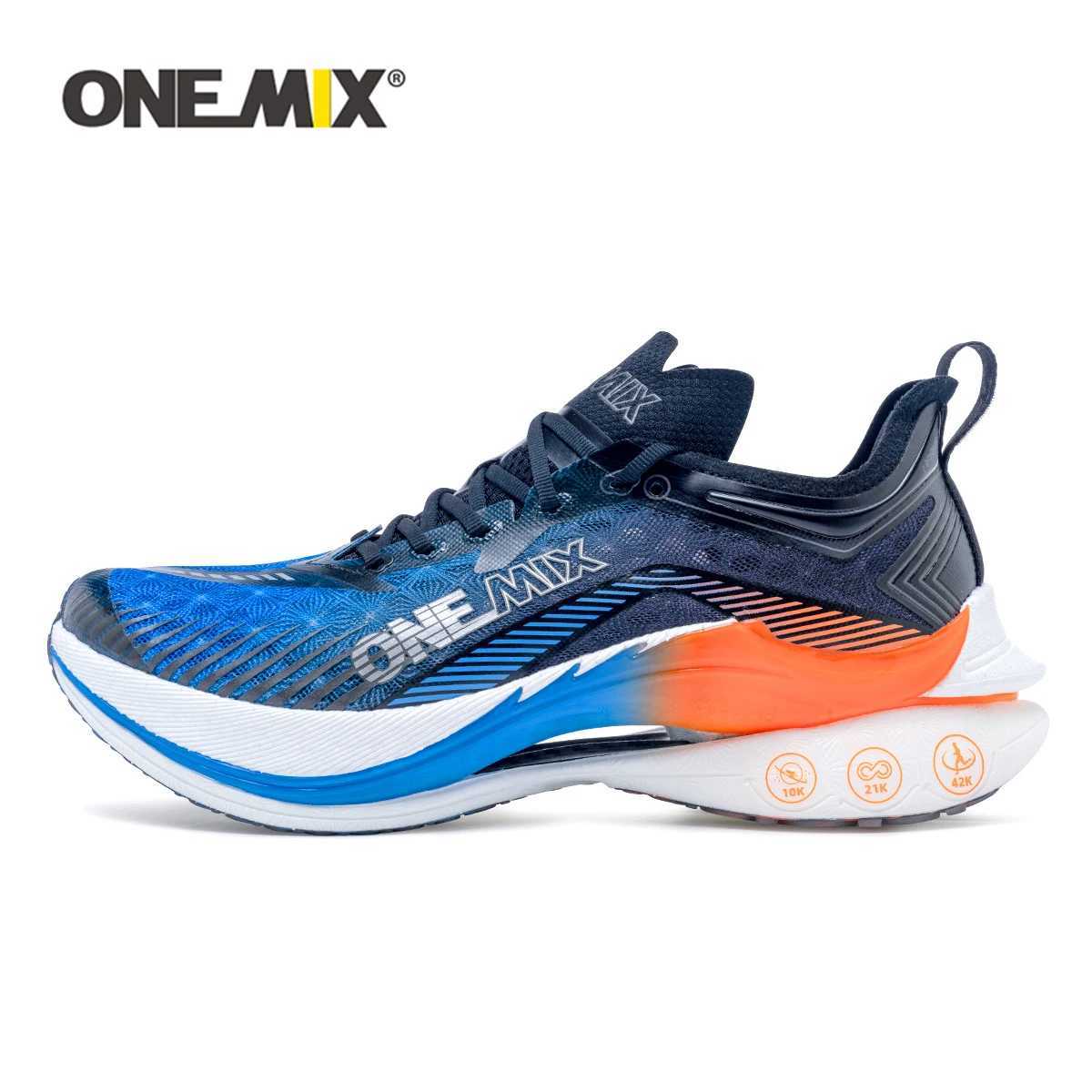 ONEMIX 2024 Pace Beam Marathon Running Shoes for Men Anti-slip tra-light Rebound Athletic Carbon Plate Sport Shoes SneakersC250325