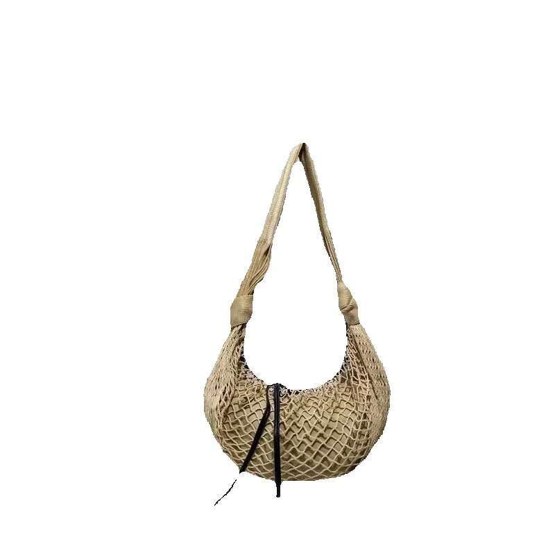 Lem Fortune Croissant Filt Bags For Women Designer Handbags Purses 2024 New In Mesh Hollow With Inner Pocket Shoulder