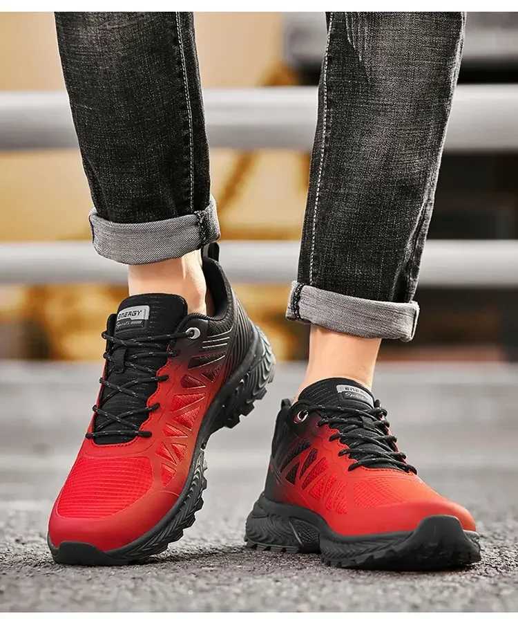 Outdoor waterproof sports running shoes with MD sole casual and fashionable mens sports shoesC250325